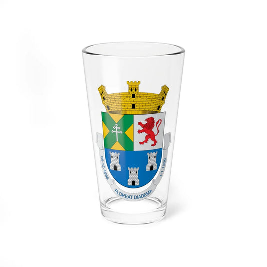 Brasão de Diadema - SP (Brazil) (Coat of Arms) Pint Glass 16oz 16oz - Go Mug Yourself