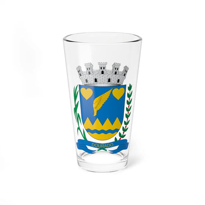 Brasão de Dourado - SP (Brazil) (Coat of Arms) Pint Glass 16oz 16oz - Go Mug Yourself