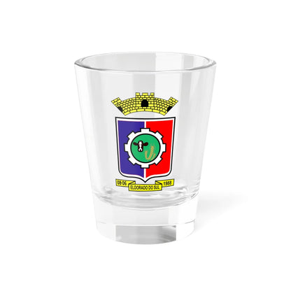 Brasão de Eldorado do Sul (Brazil) (Coat of Arms) Shot Glass 1.5oz 1.5oz - Go Mug Yourself