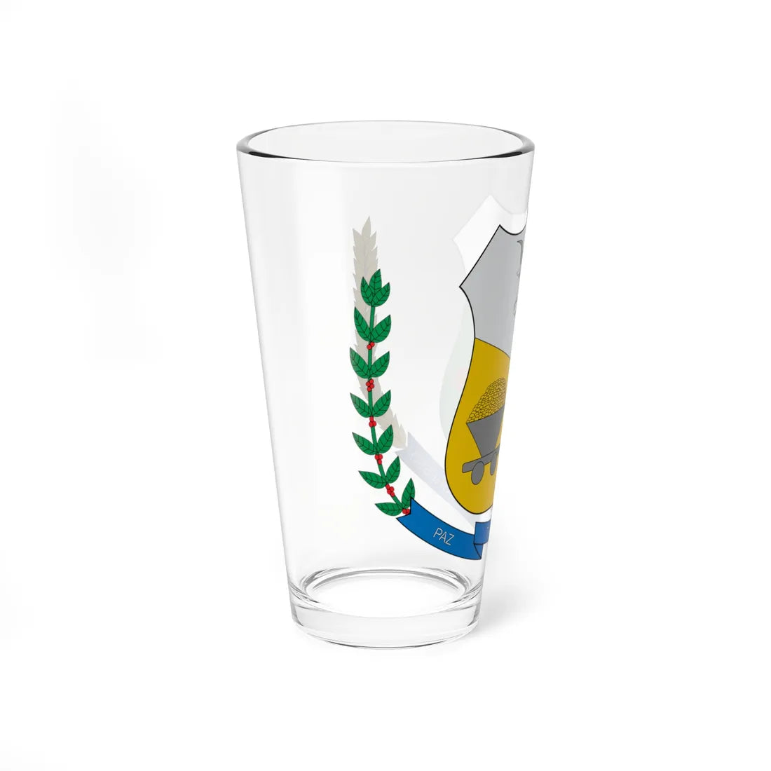 Brasão de Espigão do Oeste - RO (Brazil) (Coat of Arms) Pint Glass 16oz - Go Mug Yourself