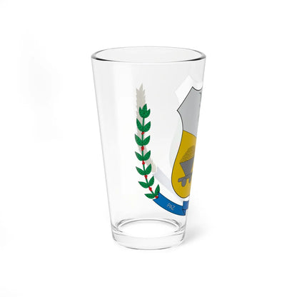 Brasão de Espigão do Oeste - RO (Brazil) (Coat of Arms) Pint Glass 16oz - Go Mug Yourself