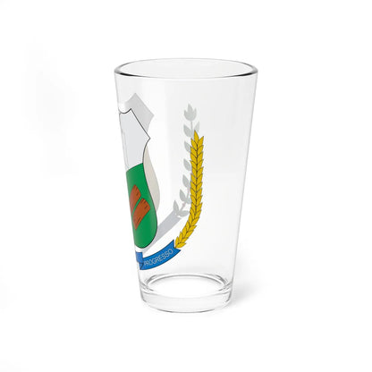 Brasão de Espigão do Oeste - RO (Brazil) (Coat of Arms) Pint Glass 16oz - Go Mug Yourself
