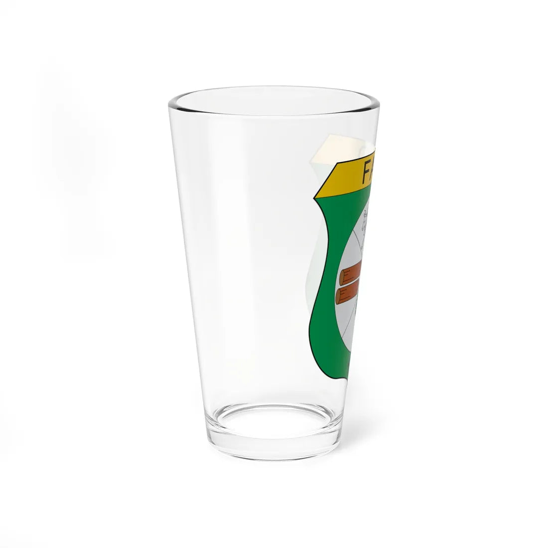 Brasão de Faro - PA (Brazil) (Coat of Arms) Pint Glass 16oz - Go Mug Yourself