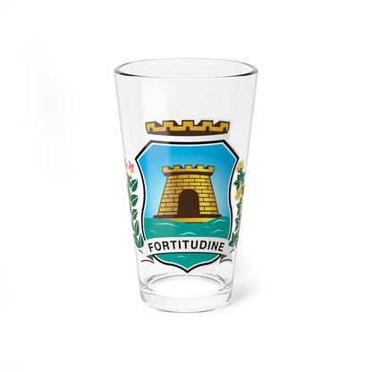 Brasão de Fortaleza (Brazil) (Coat of Arms) Pint Glass 16oz 16oz - Go Mug Yourself