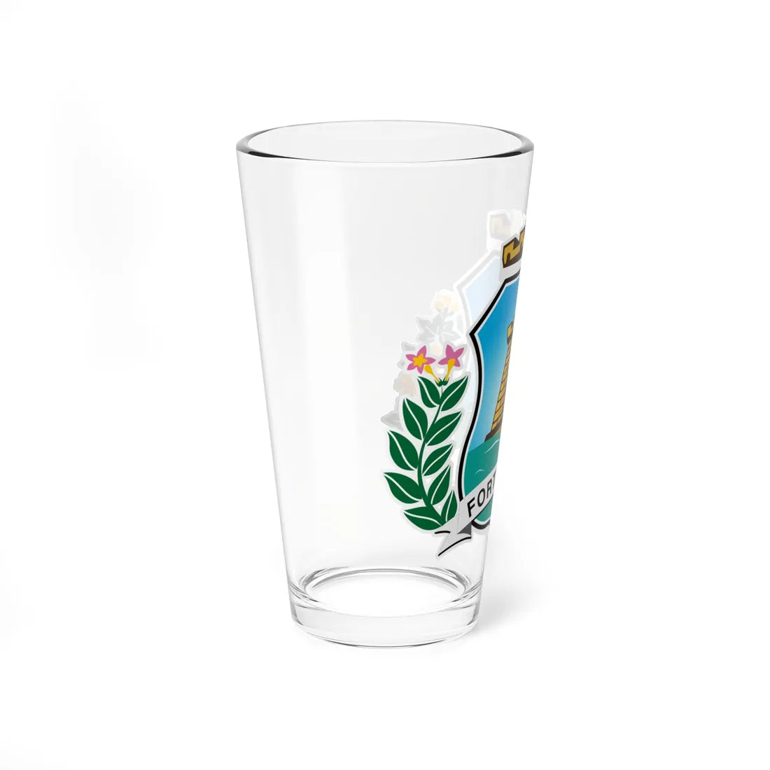 Brasão de Fortaleza (Brazil) (Coat of Arms) Pint Glass 16oz - Go Mug Yourself