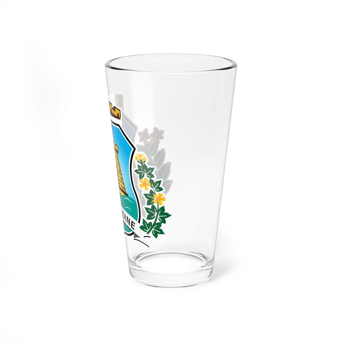 Brasão de Fortaleza (Brazil) (Coat of Arms) Pint Glass 16oz - Go Mug Yourself
