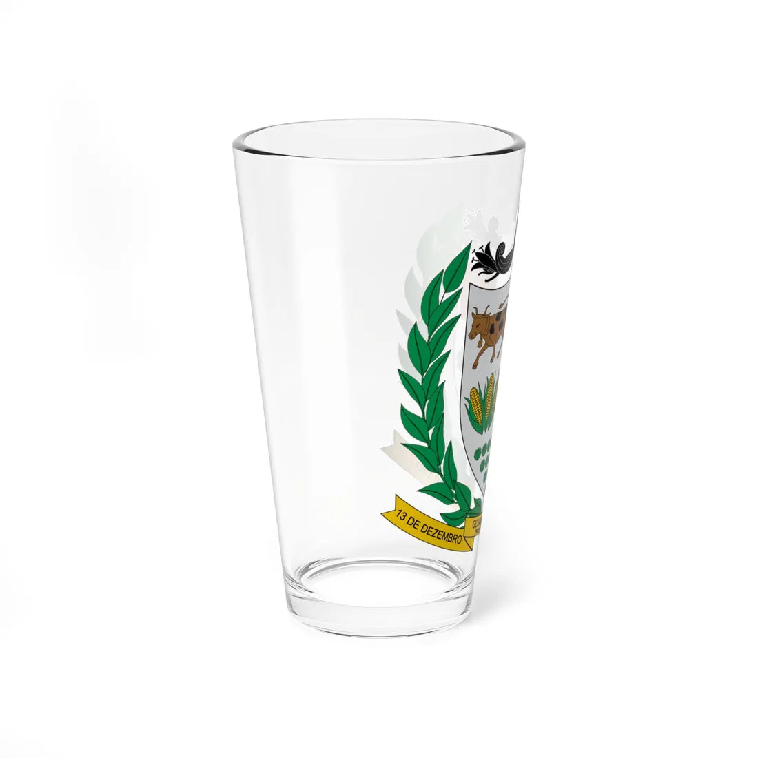 Brasão de Goianésia do Pará - PA (Brazil) (Coat of Arms) Pint Glass 16oz - Go Mug Yourself