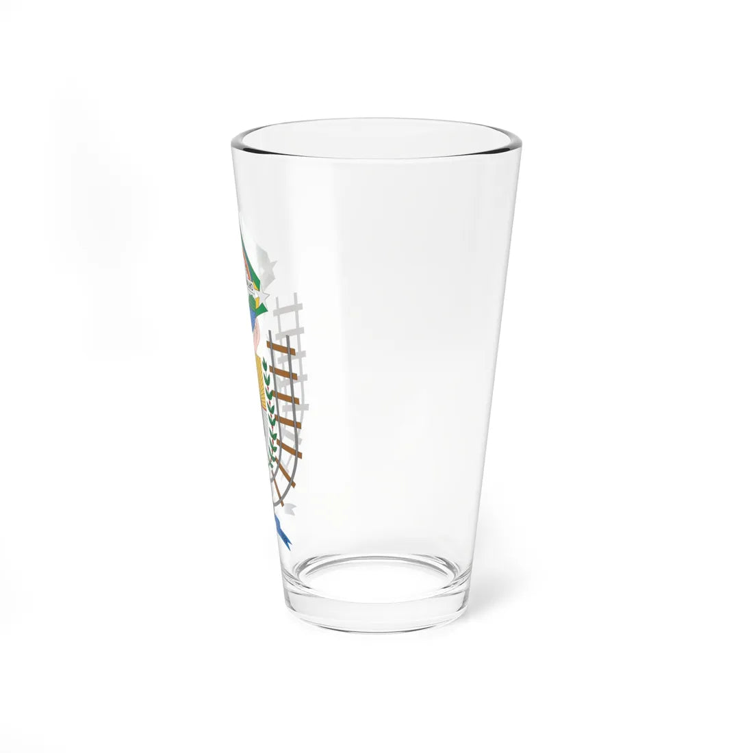 Brasão de Guajará-Mirim - RO (Brazil) (Coat of Arms) Pint Glass 16oz - Go Mug Yourself