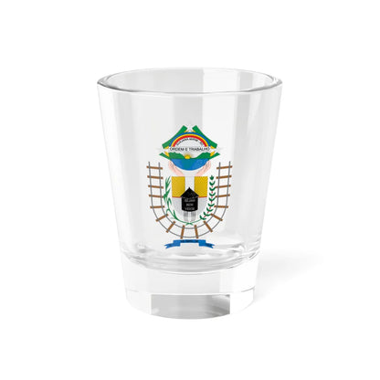 Brasão de Guajará-Mirim - RO (Brazil) (Coat of Arms) Shot Glass 1.5oz 1.5oz - Go Mug Yourself