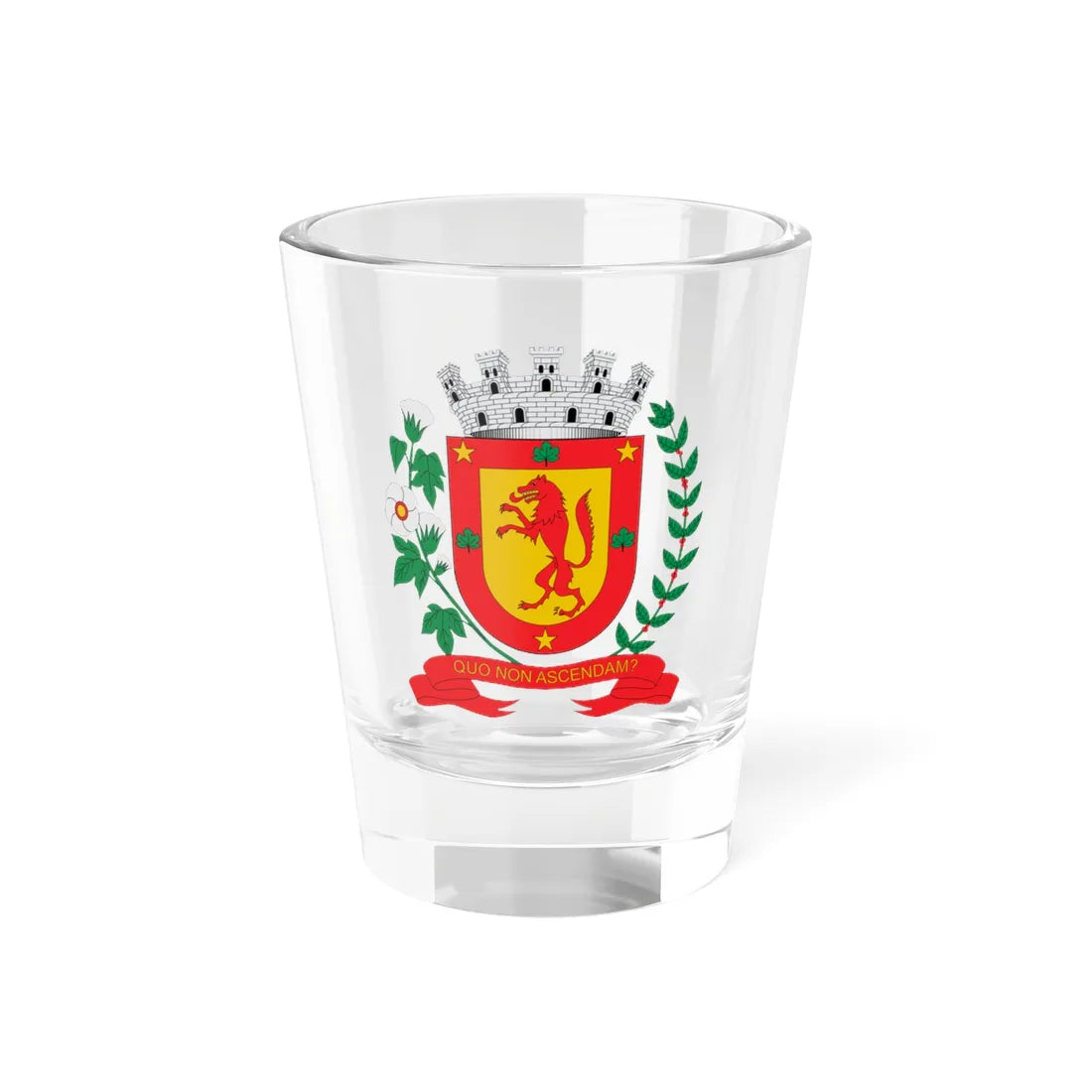 Brasão de Guará - SP (Brazil) (Coat of Arms) Shot Glass 1.5oz 1.5oz - Go Mug Yourself