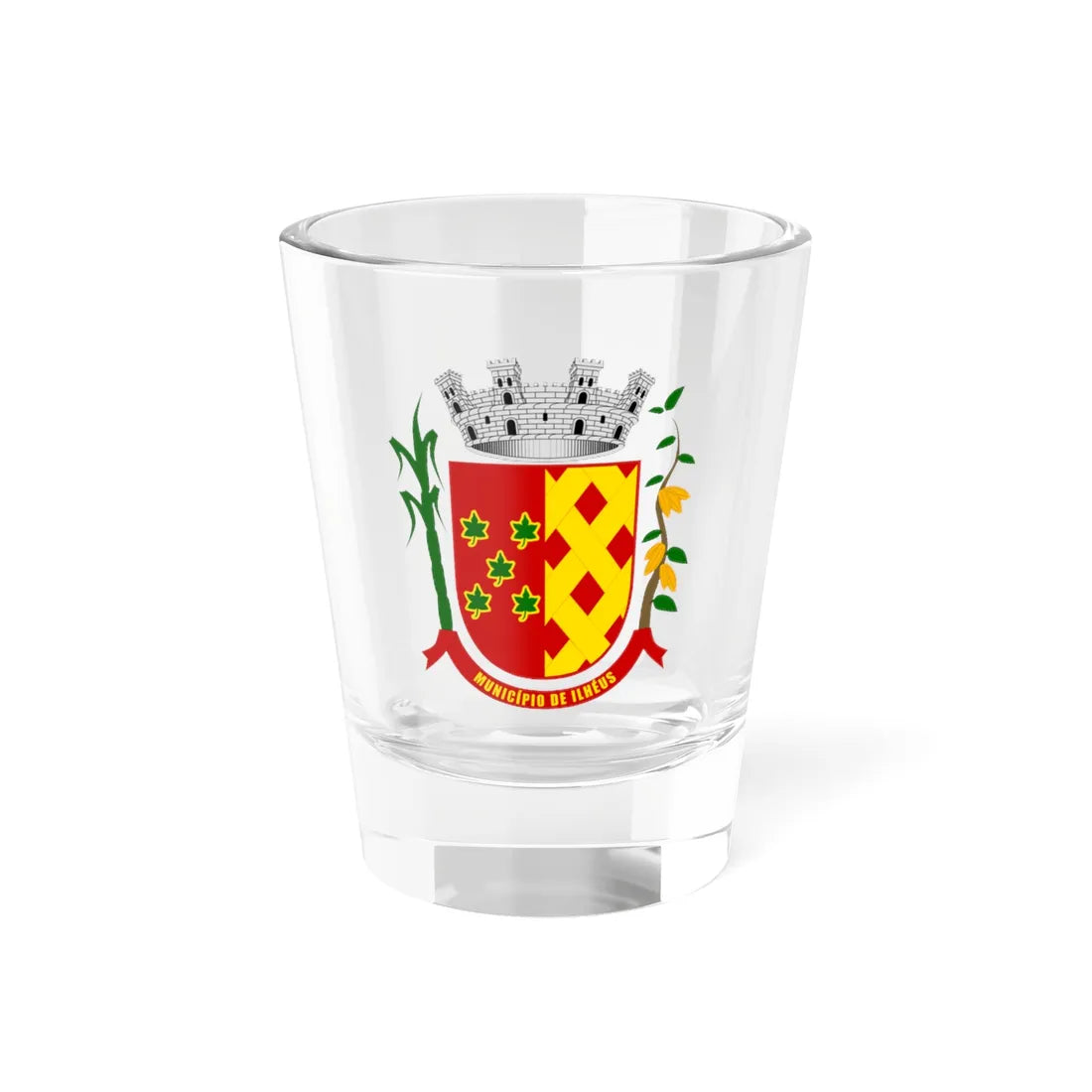 Brasão de Ilhéus (Brazil) (Coat of Arms) Shot Glass 1.5oz 1.5oz - Go Mug Yourself