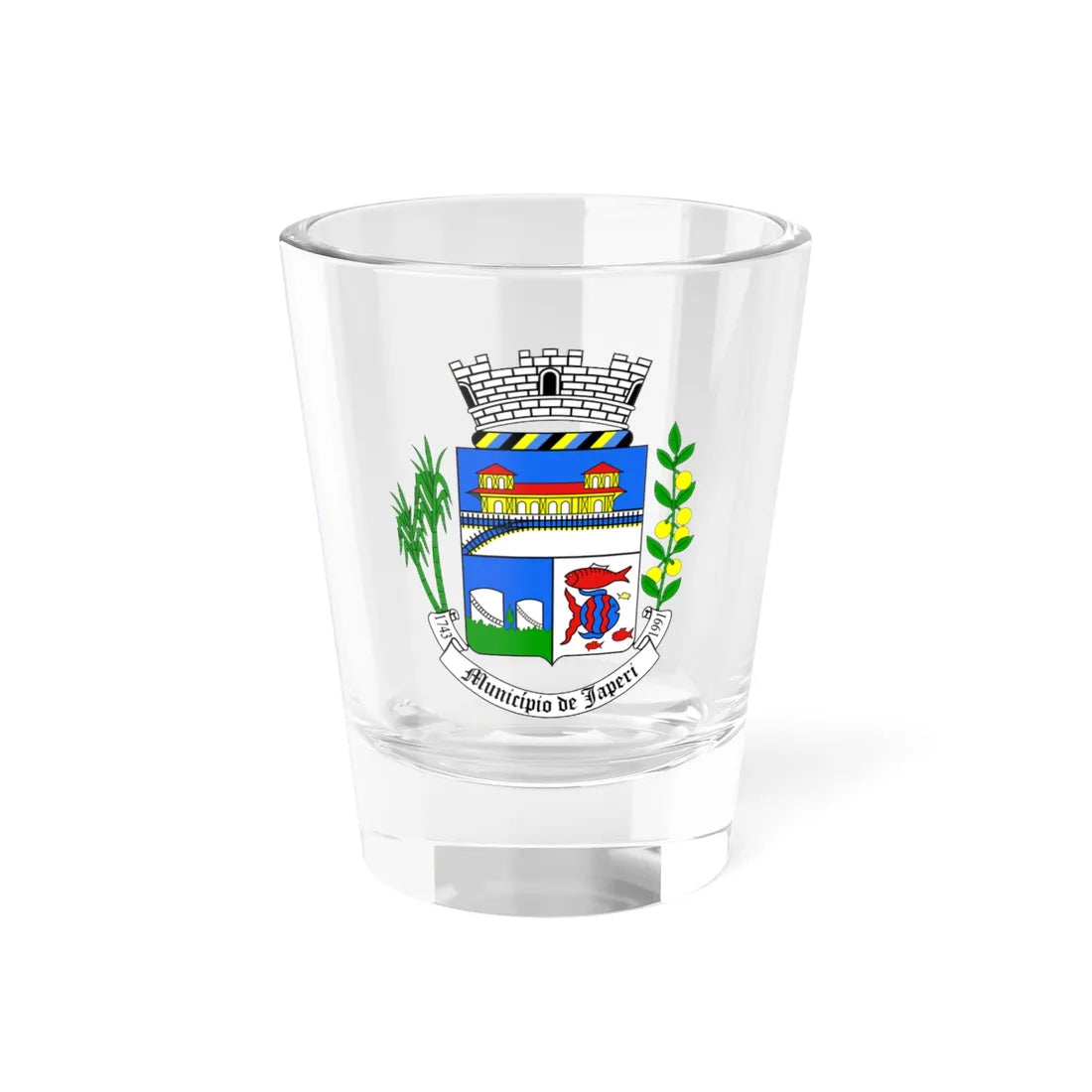 Brasão de Japeri (Brazil) (Coat of Arms) Shot Glass 1.5oz 1.5oz - Go Mug Yourself