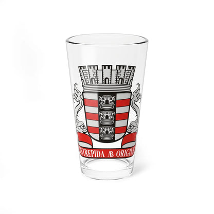 Brasão de João Pessoa (Brazil) (Coat of Arms) Pint Glass 16oz 16oz - Go Mug Yourself