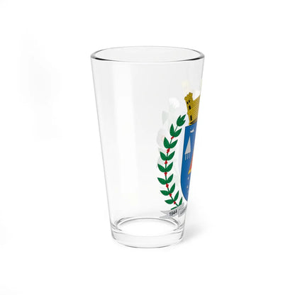 Brasão de Lucélia - SP (Brazil) (Coat of Arms) Pint Glass 16oz - Go Mug Yourself