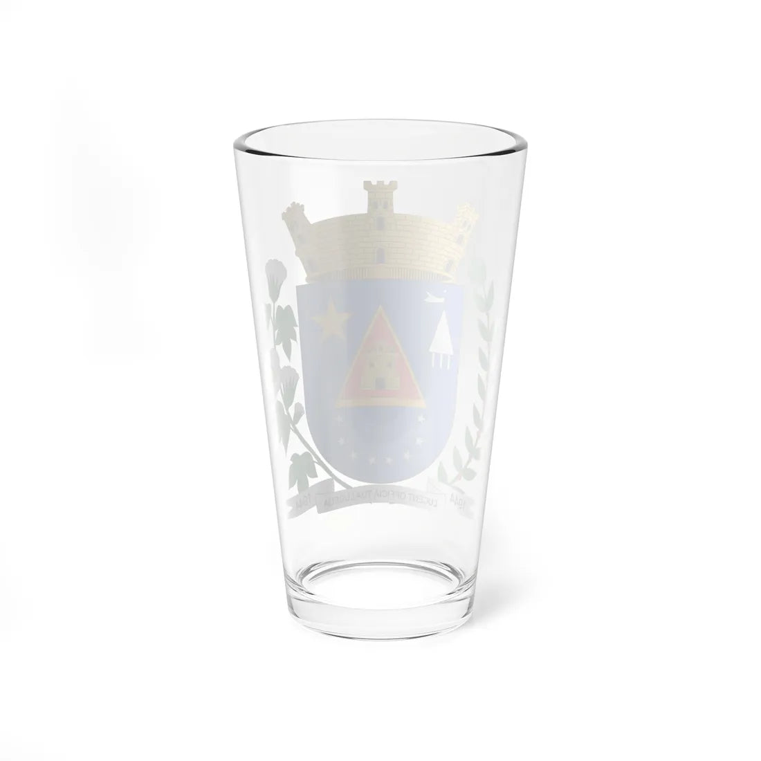 Brasão de Lucélia - SP (Brazil) (Coat of Arms) Pint Glass 16oz - Go Mug Yourself