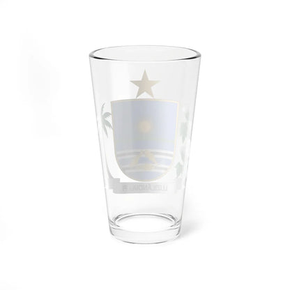 Brasão de Luzilândia - PI (Brazil) (Coat of Arms) Pint Glass 16oz - Go Mug Yourself