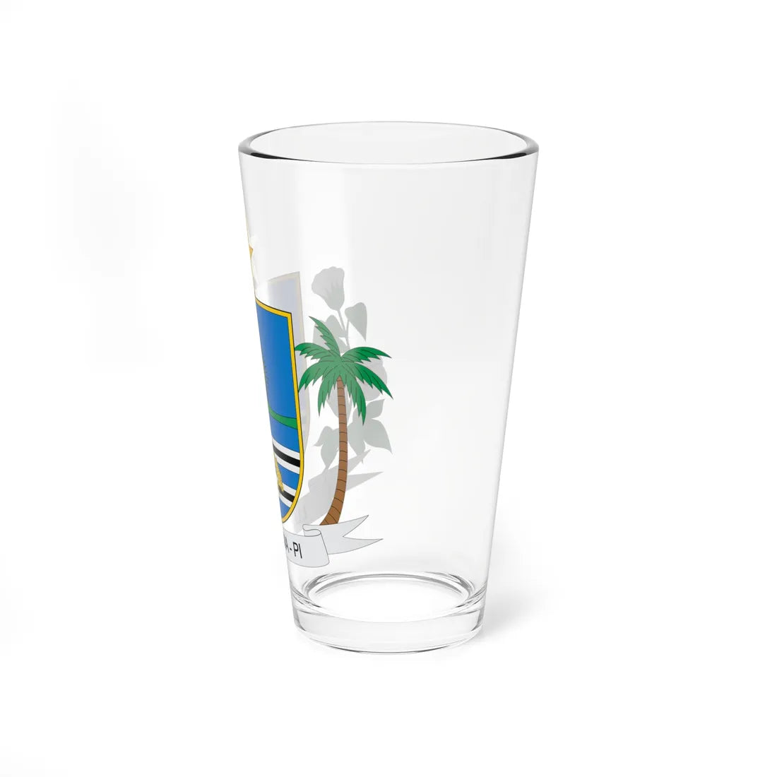 Brasão de Luzilândia - PI (Brazil) (Coat of Arms) Pint Glass 16oz - Go Mug Yourself