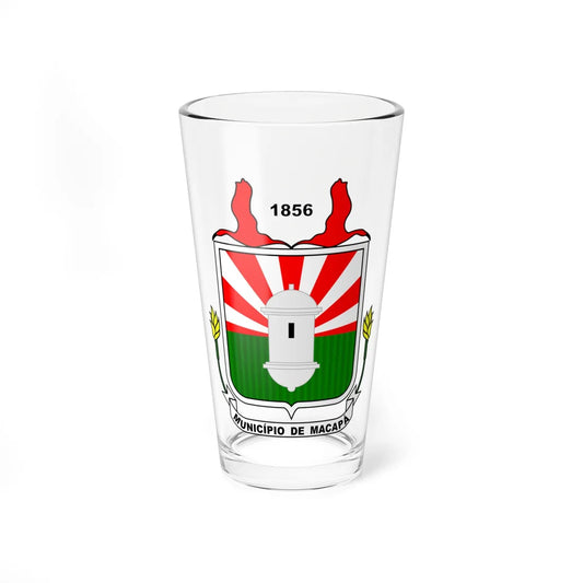 Brasão de Macapá (Brazil) (Coat of Arms) Pint Glass 16oz 16oz - Go Mug Yourself