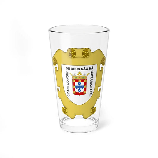 Brasão de Macau 1850s-1910 (Portugal) (Coat of Arms) Pint Glass 16oz 16oz - Go Mug Yourself