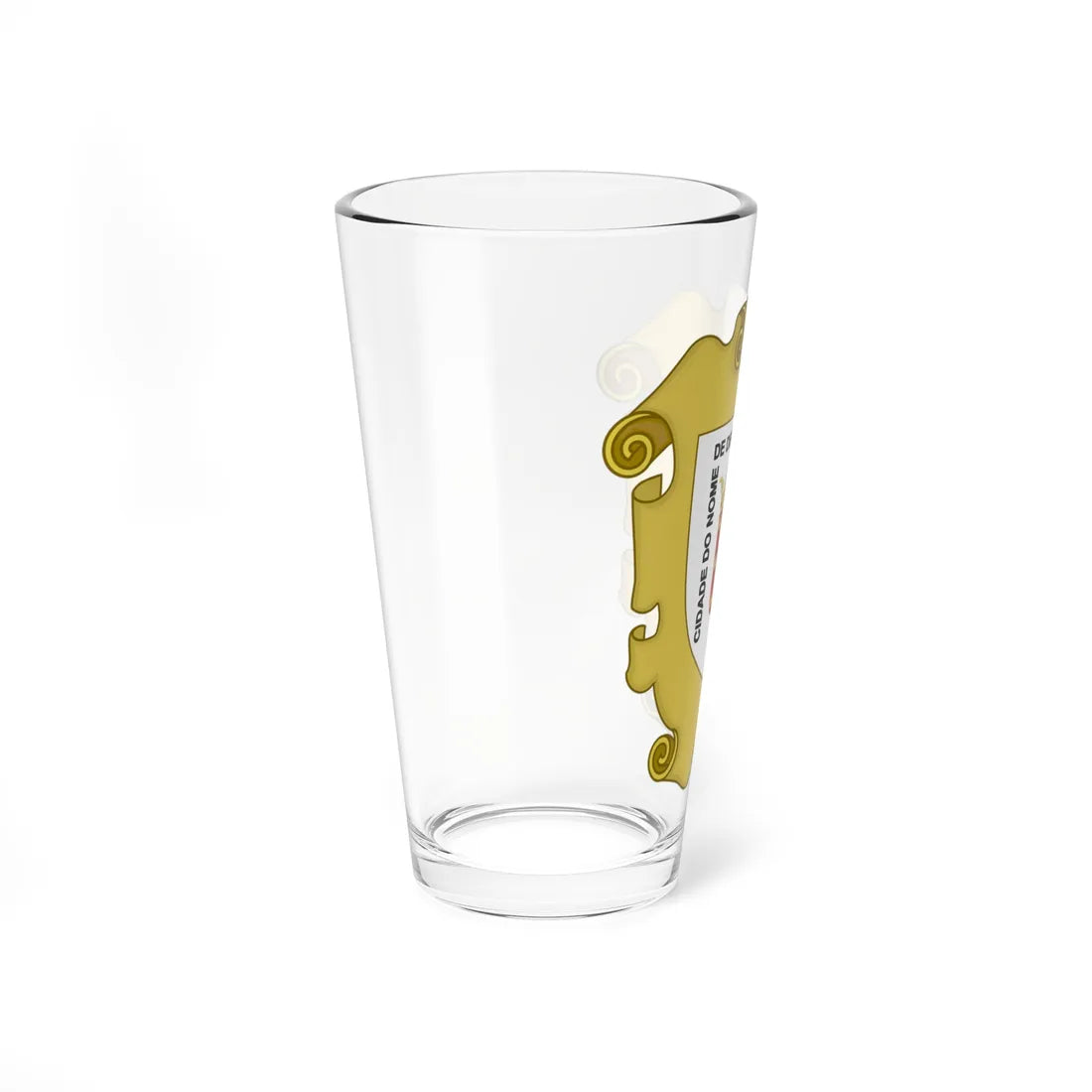 Brasão de Macau 1850s-1910 (Portugal) (Coat of Arms) Pint Glass 16oz - Go Mug Yourself