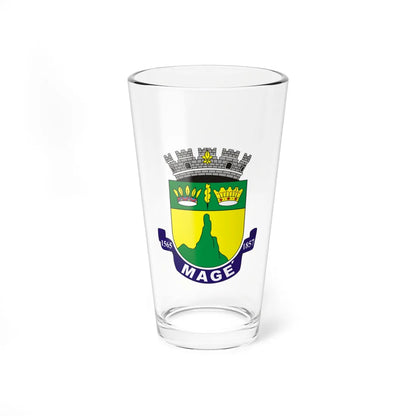 Brasão de Magé RJ (Brazil) (Coat of Arms) Pint Glass 16oz 16oz - Go Mug Yourself