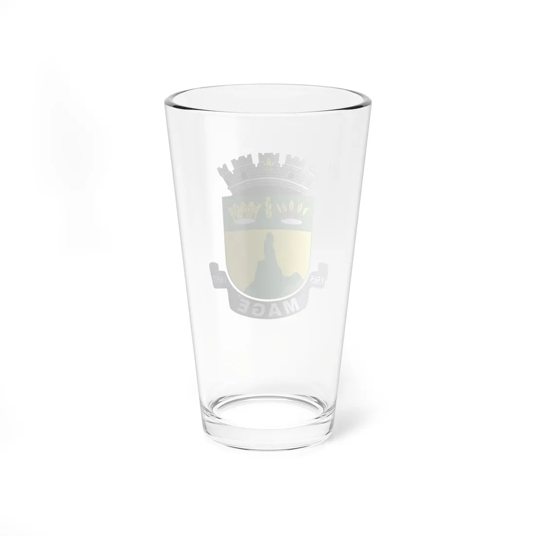Brasão de Magé RJ (Brazil) (Coat of Arms) Pint Glass 16oz - Go Mug Yourself