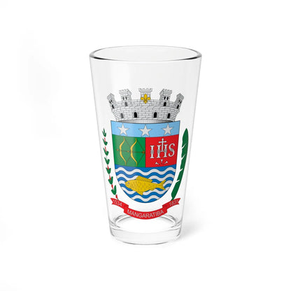Brasão de Mangaratiba - RJ (Brazil) (Coat of Arms) Pint Glass 16oz 16oz - Go Mug Yourself