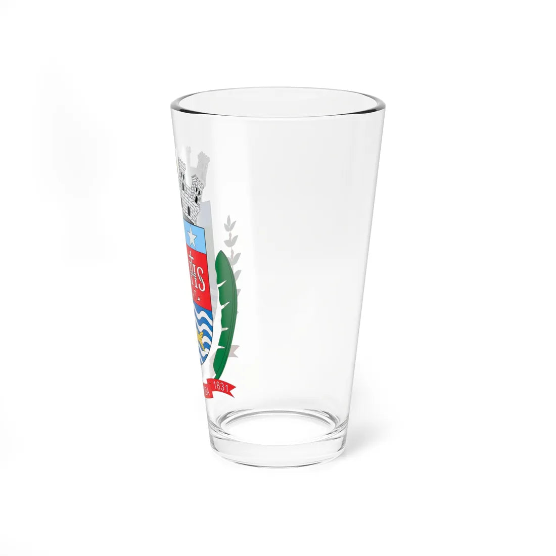 Brasão de Mangaratiba - RJ (Brazil) (Coat of Arms) Pint Glass 16oz - Go Mug Yourself