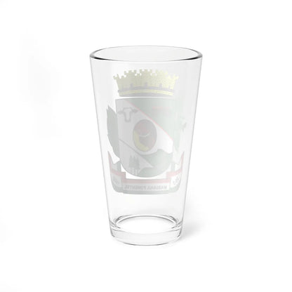 Brasão de Mariana Pimentel (Brazil) (Coat of Arms) Pint Glass 16oz - Go Mug Yourself