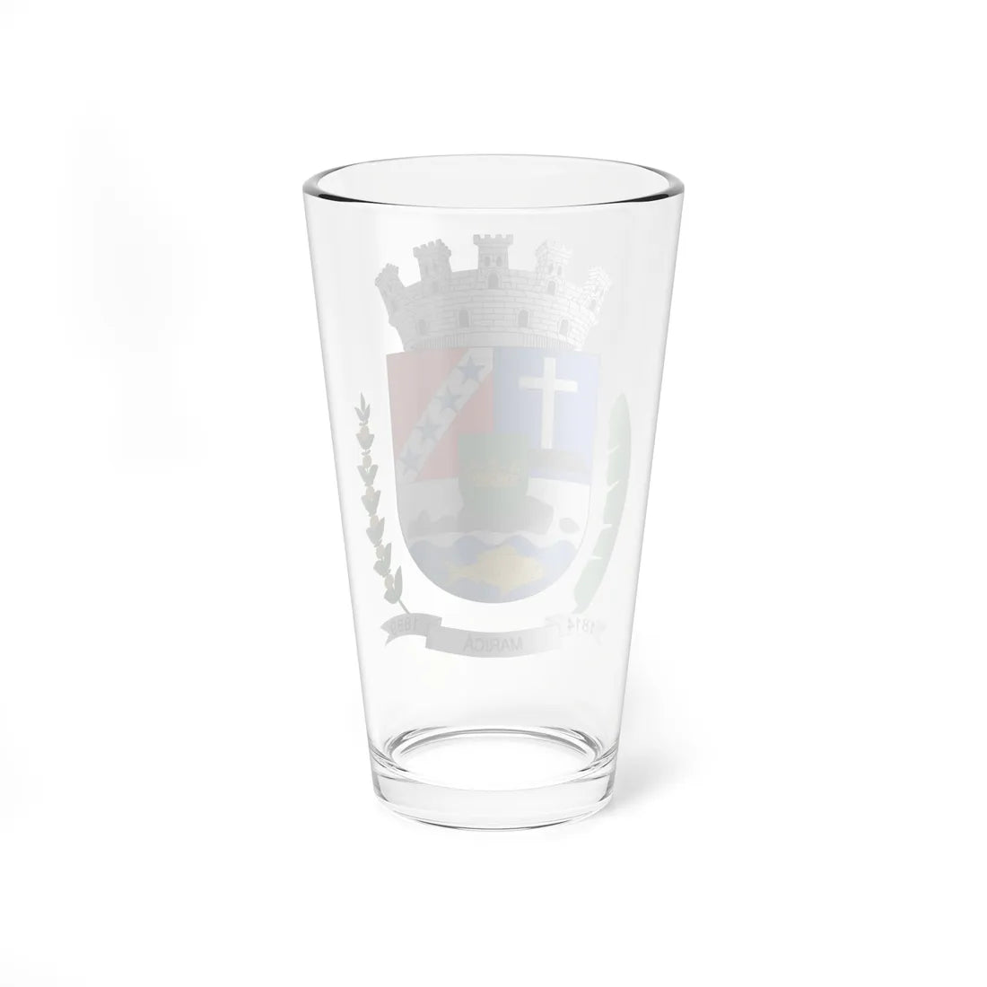 Brasão de Maricá - RJ (Brazil) (Coat of Arms) Pint Glass 16oz - Go Mug Yourself