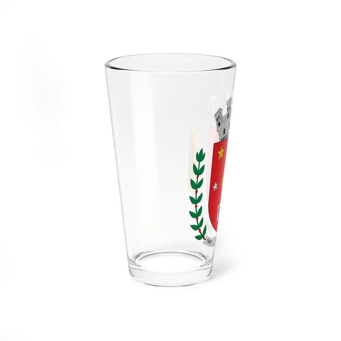Brasão de Maringá - PR (Brazil) (Coat of Arms) Pint Glass 16oz - Go Mug Yourself