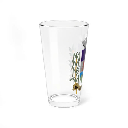 Brasão de Mesquita Rio de Janeiro (Brazil) (Coat of Arms) Pint Glass 16oz - Go Mug Yourself