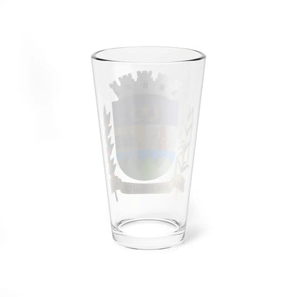 Brasão de Mesquita Rio de Janeiro (Brazil) (Coat of Arms) Pint Glass 16oz - Go Mug Yourself
