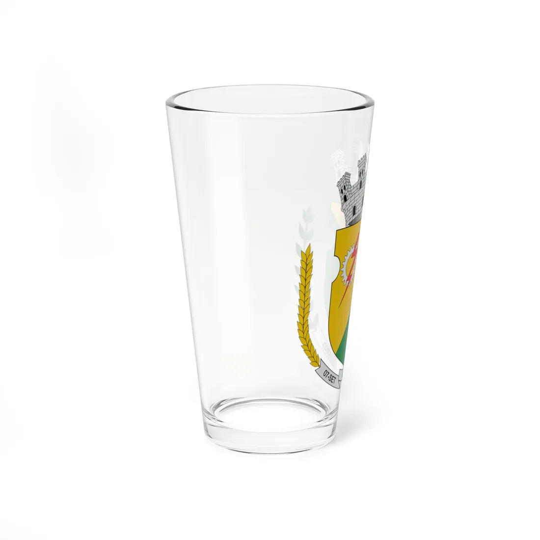 Brasão de Miraí - MG (Brazil) (Coat of Arms) Pint Glass 16oz - Go Mug Yourself