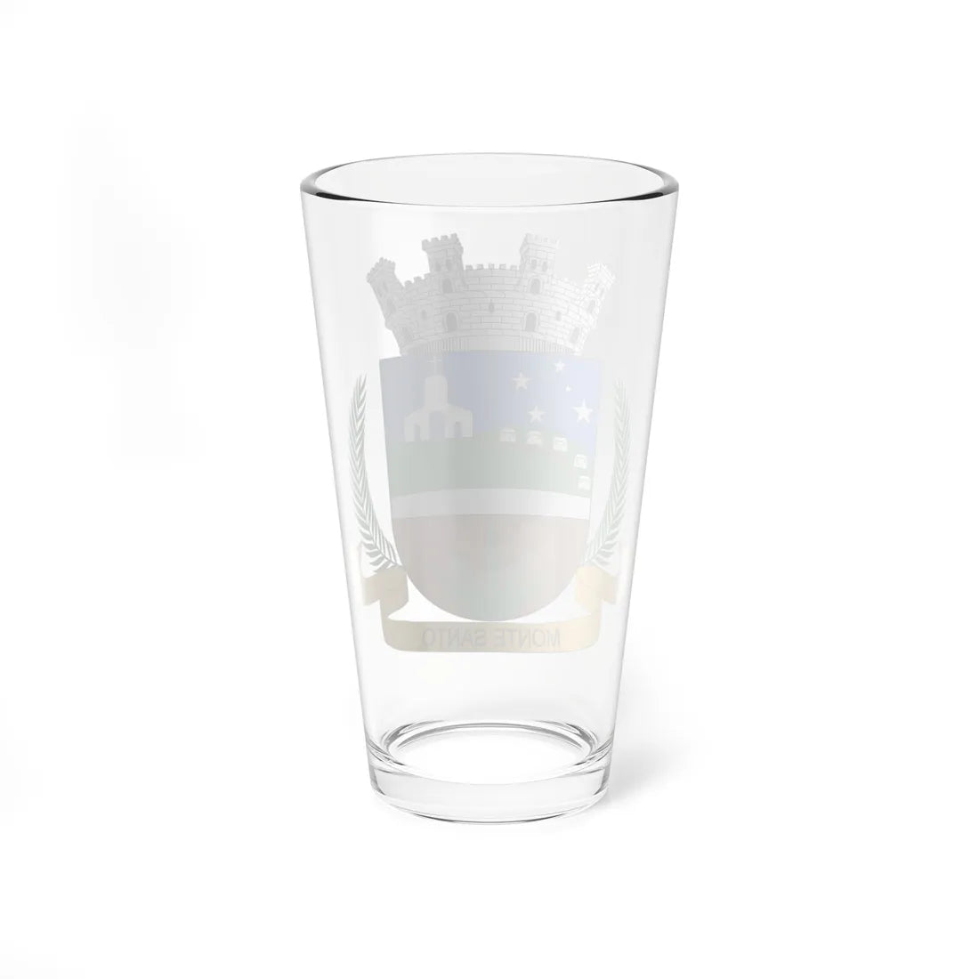 Brasão de Monte Santo - BA (Brazil) (Coat of Arms) Pint Glass 16oz - Go Mug Yourself