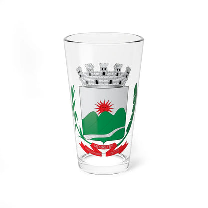 Brasão de Morretes - PR (Brazil) (Coat of Arms) Pint Glass 16oz 16oz - Go Mug Yourself