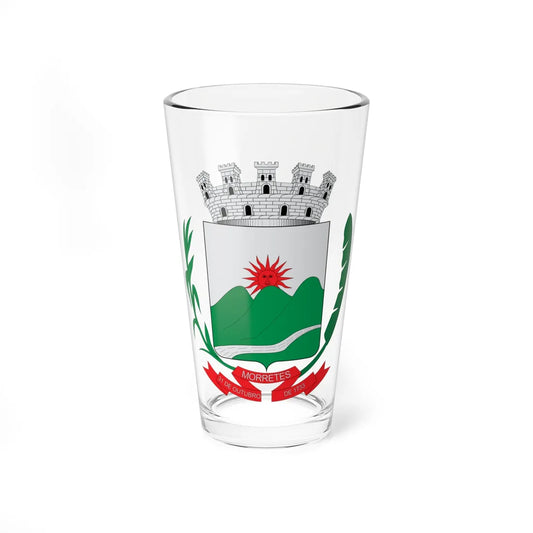 Brasão de Morretes - PR (Brazil) (Coat of Arms) Pint Glass 16oz 16oz - Go Mug Yourself