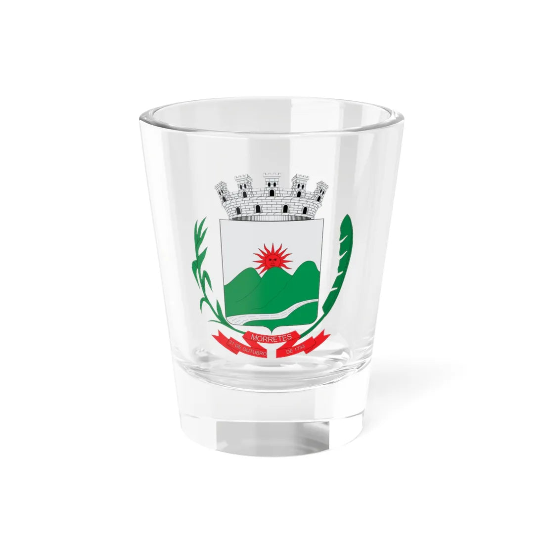 Brasão de Morretes - PR (Brazil) (Coat of Arms) Shot Glass 1.5oz 1.5oz - Go Mug Yourself