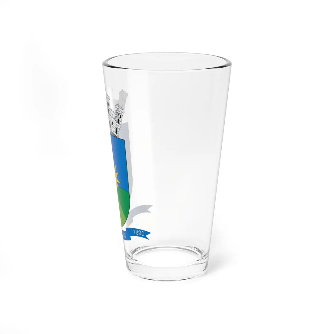 Brasão de Mundo Novo - BA (Brazil) (Coat of Arms) Pint Glass 16oz - Go Mug Yourself