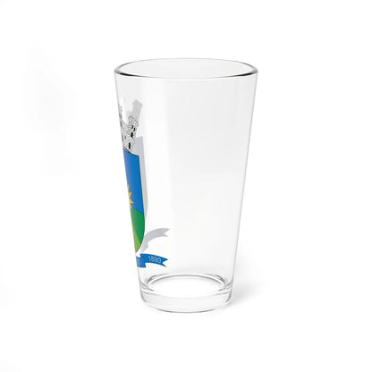 Brasão de Mundo Novo - BA (Brazil) (Coat of Arms) Pint Glass 16oz - Go Mug Yourself