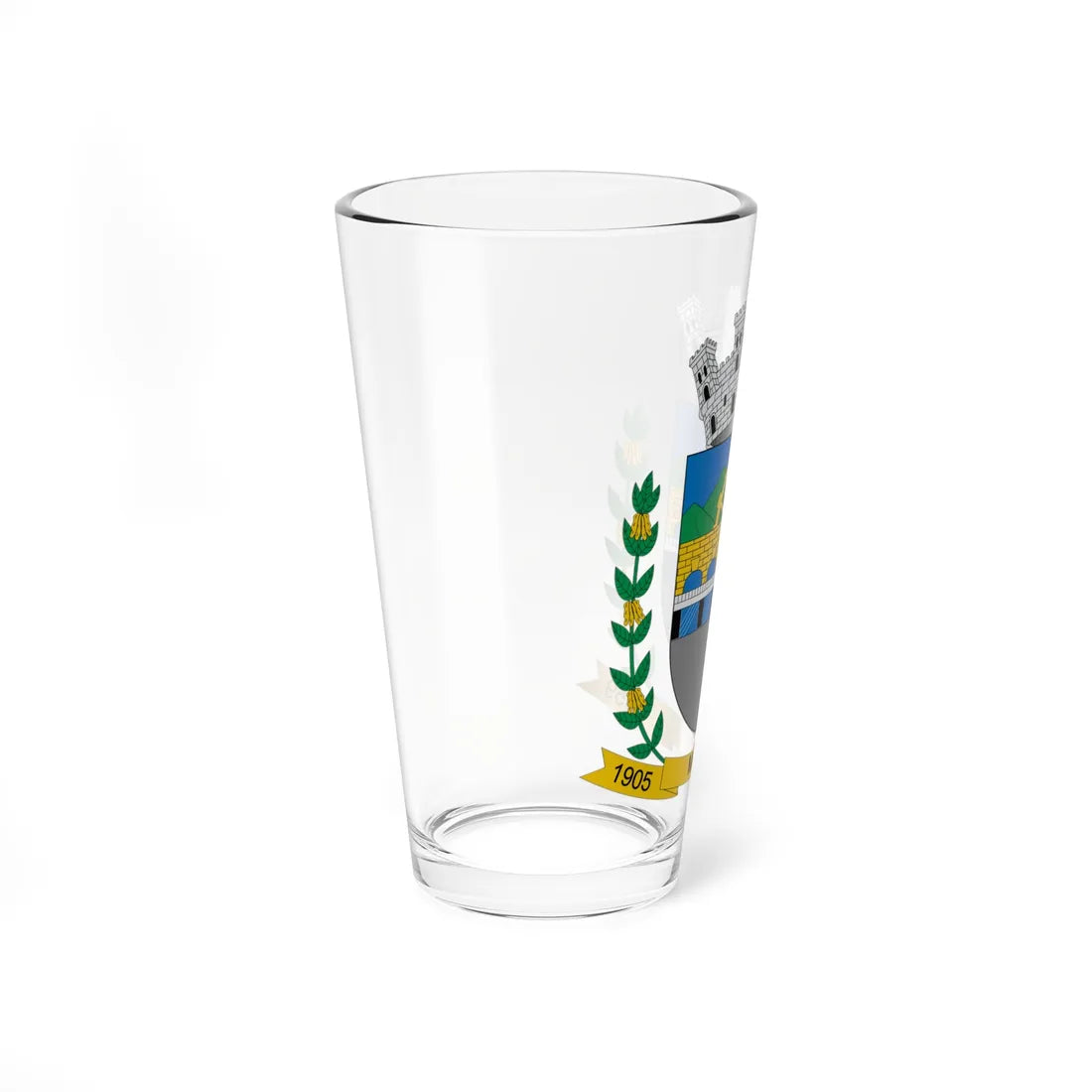 Brasão de Muçum - RS (Brazil) (Coat of Arms) Pint Glass 16oz - Go Mug Yourself