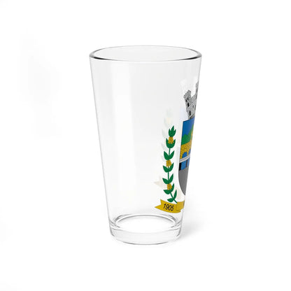 Brasão de Muçum - RS (Brazil) (Coat of Arms) Pint Glass 16oz - Go Mug Yourself