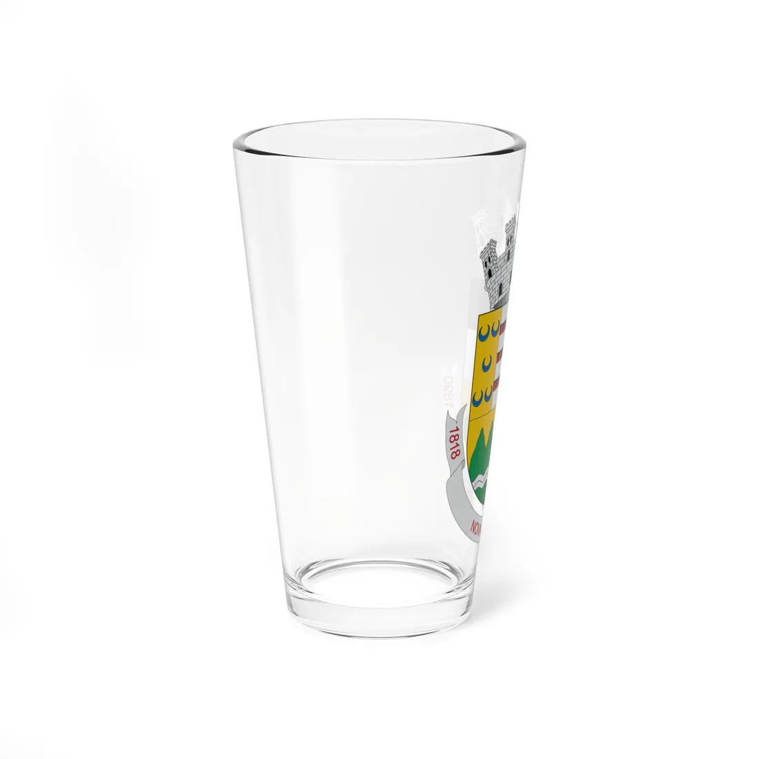 Brasão de Nova Friburgo - RJ (Brazil) (Coat of Arms) Pint Glass 16oz - Go Mug Yourself