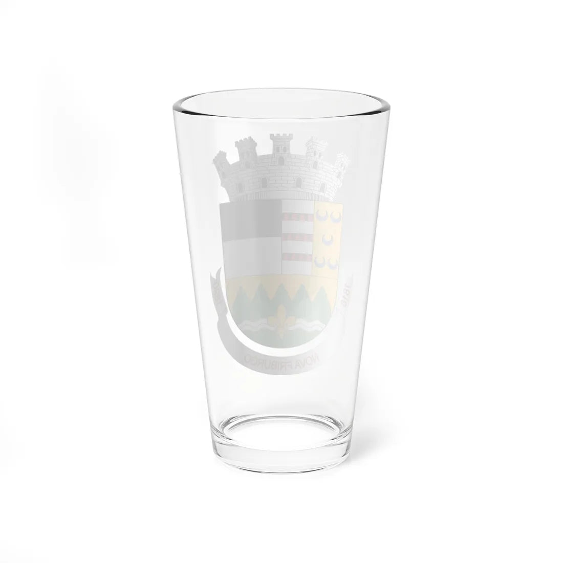 Brasão de Nova Friburgo - RJ (Brazil) (Coat of Arms) Pint Glass 16oz - Go Mug Yourself