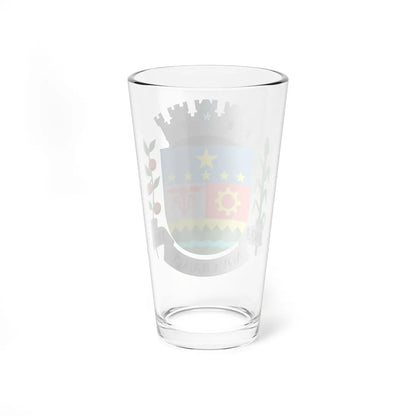 Brasão de Nova Iguaçu (Brazil) (Coat of Arms) Pint Glass 16oz - Go Mug Yourself