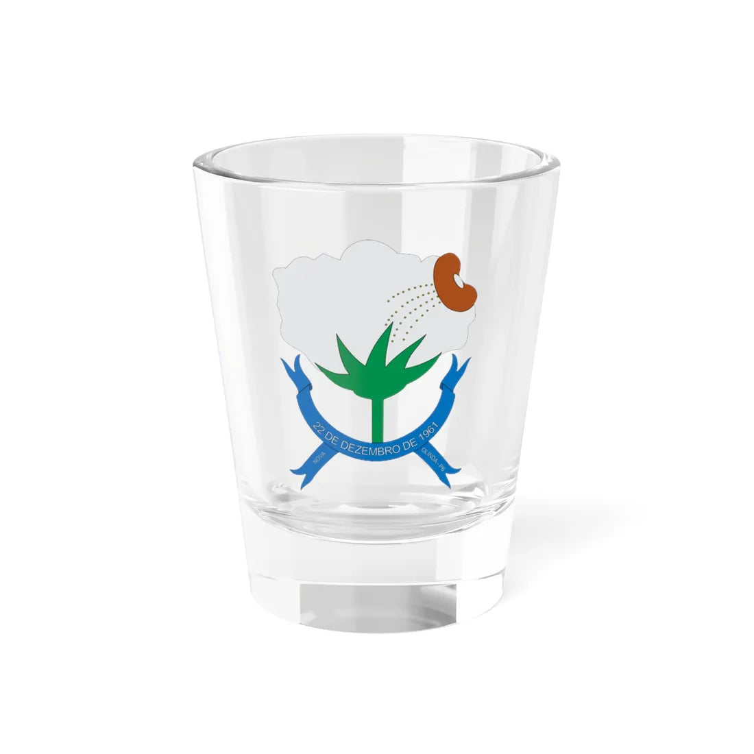Brasão de Nova Olinda - PB (Brazil) (Coat of Arms) Shot Glass 1.5oz 1.5oz - Go Mug Yourself