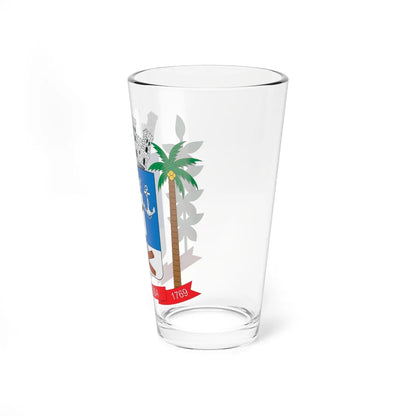 Brasão de Nova Viçosa - BA (Brazil) (Coat of Arms) Pint Glass 16oz - Go Mug Yourself