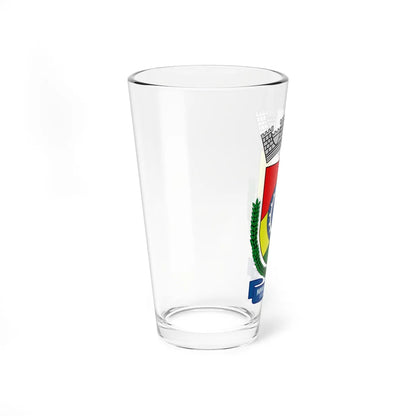 Brasão de Novo Hamburgo (Brazil) (Coat of Arms) Pint Glass 16oz - Go Mug Yourself