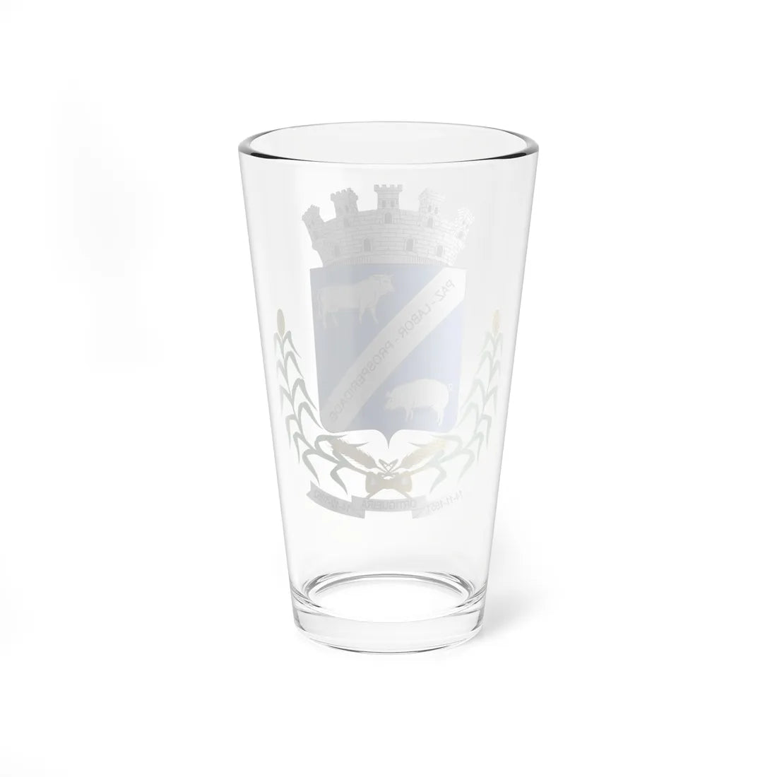 Brasão de Ortigueira - PR (Brazil) (Coat of Arms) Pint Glass 16oz - Go Mug Yourself