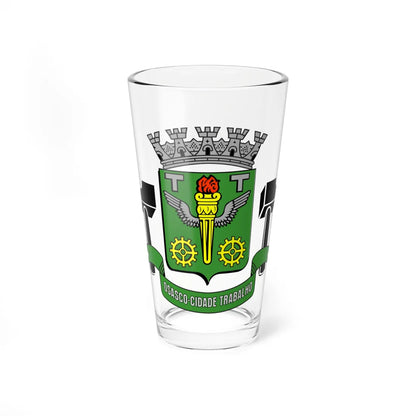 Brasão de Osasco (Brazil) (Coat of Arms) Pint Glass 16oz 16oz - Go Mug Yourself